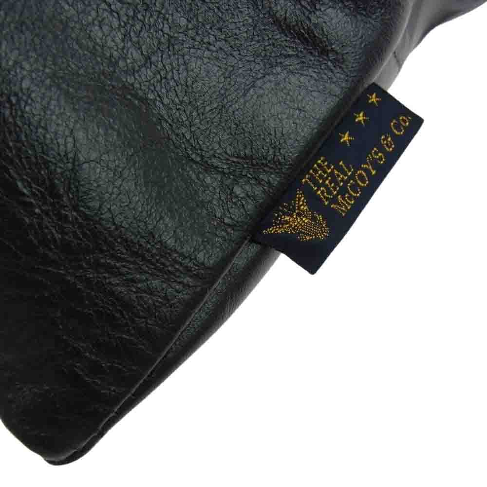 The REAL McCOY'S ザリアルマッコイズ HORSEHIDE CUSHION ホースハイド クッション ブラック系 横 約45cm x 縦 約45cm【中古】