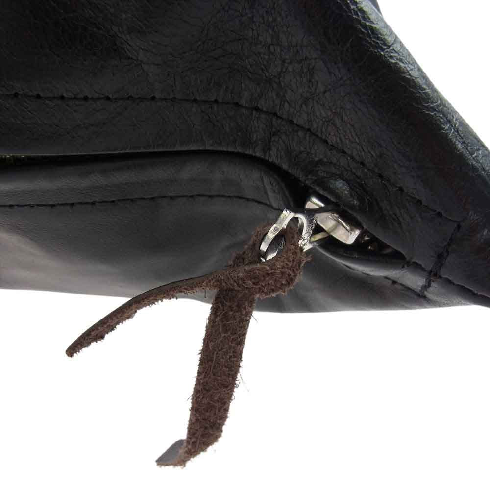 The REAL McCOY'S ザリアルマッコイズ HORSEHIDE CUSHION ホースハイド クッション ブラック系 横 約45cm x 縦 約45cm【中古】