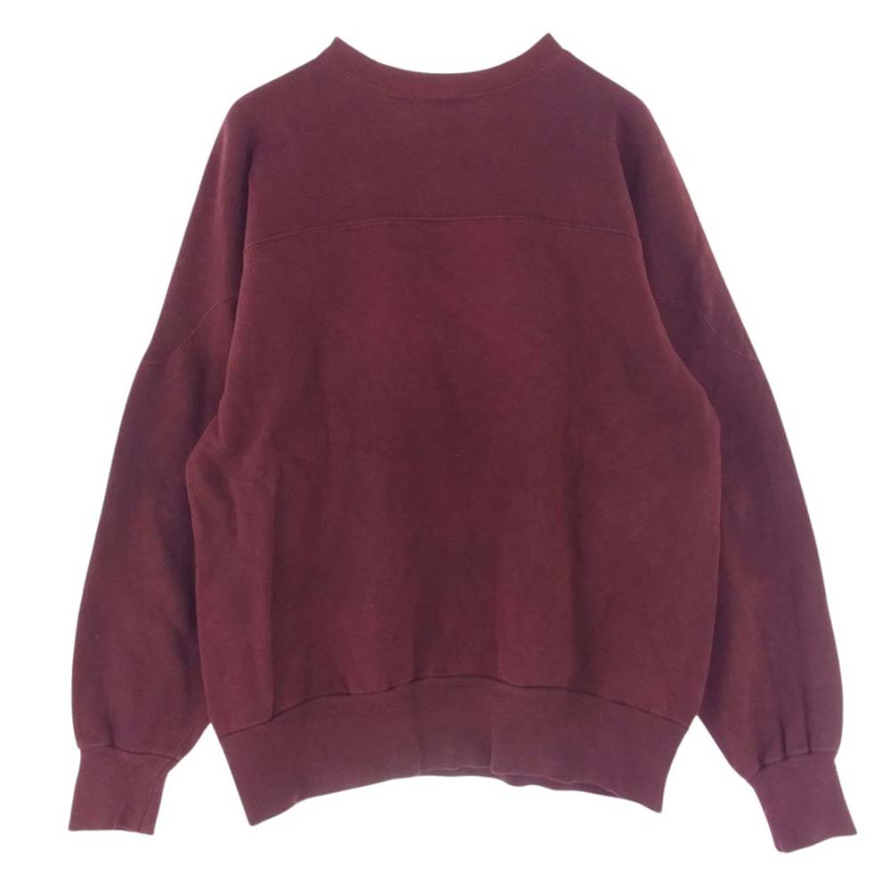 Champion チャンピオン ヴィンテージ 80s 青刺繍タグ前期 プリント スウェット ワインレッド系 M【中古】
