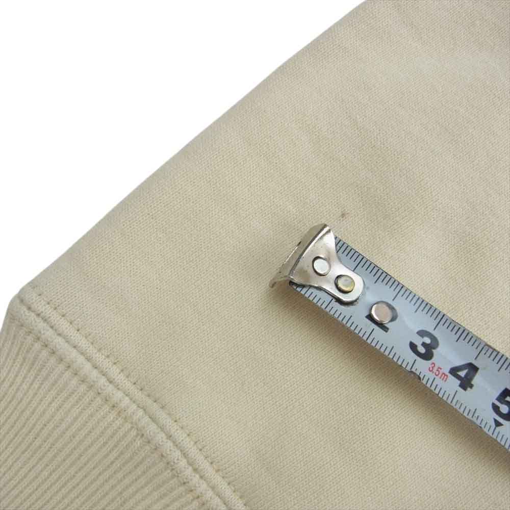 FREEWHEELERS フリーホイーラーズ POWER WEAR パワーウェア 両Vガゼット フード 裁ち切り ヴィンテージ加工 ミリタリー 長袖 スウェット トレーナー オフホワイト系 36【中古】
