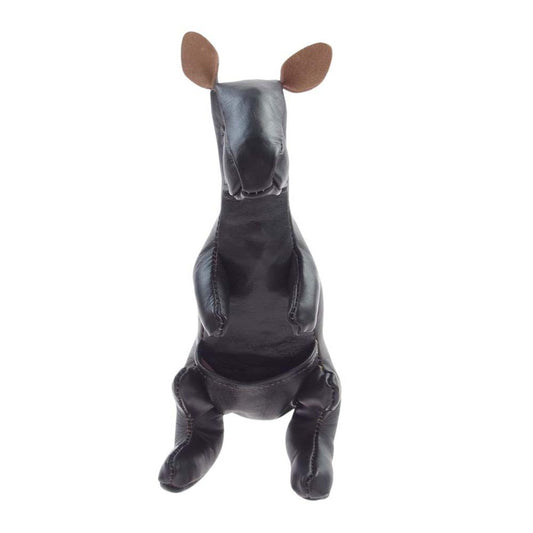 The REAL McCOY'S ザリアルマッコイズ HORSEHIDE ANIMALS ホースハイド レザー アニマル ぬいぐるみ カンガルー ダークブラウン系【中古】