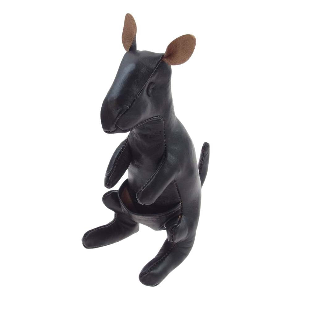 The REAL McCOY'S ザリアルマッコイズ HORSEHIDE ANIMALS ホースハイド レザー アニマル ぬいぐるみ カンガルー ダークブラウン系【中古】