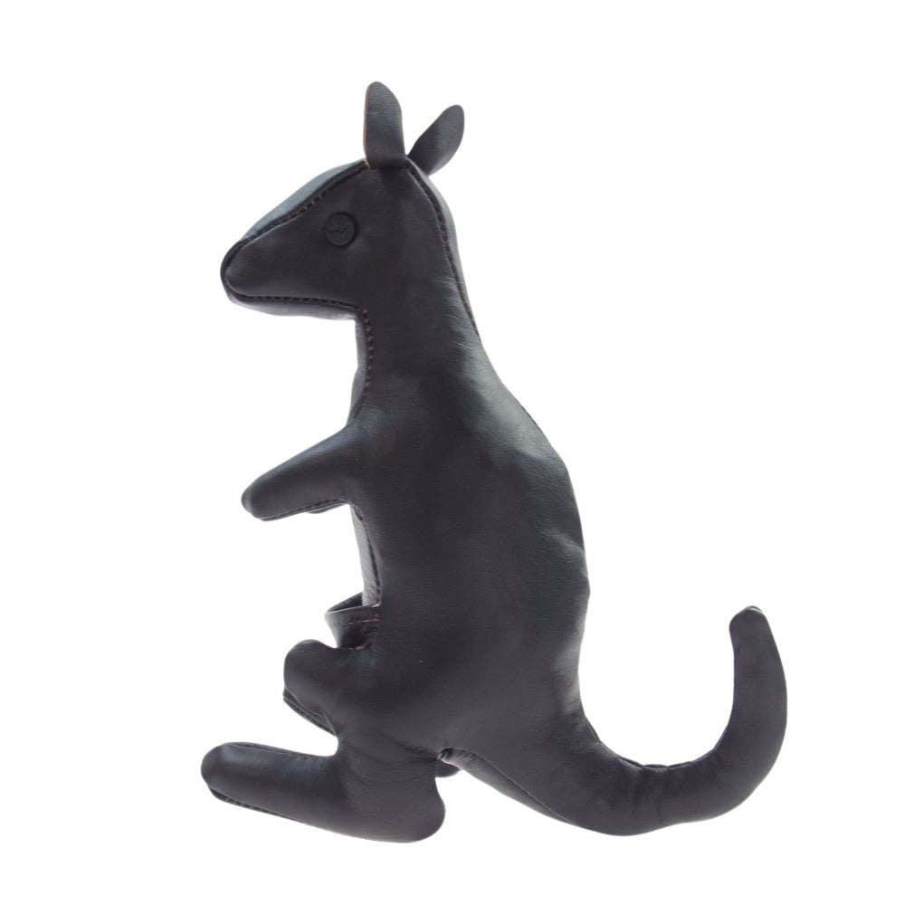 The REAL McCOY'S ザリアルマッコイズ HORSEHIDE ANIMALS ホースハイド レザー アニマル ぬいぐるみ カンガルー ダークブラウン系【中古】
