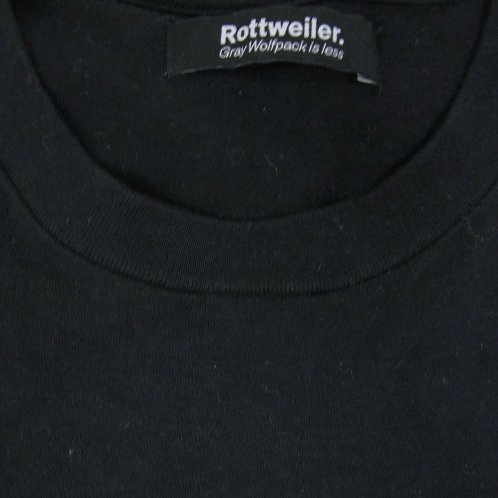 ROTTWEILER ロットワイラー RW22SS0626 BLACK DOGS ロゴプリント ノースリーブ Tシャツ カットソー タンクトップ ブラック系 M【中古】