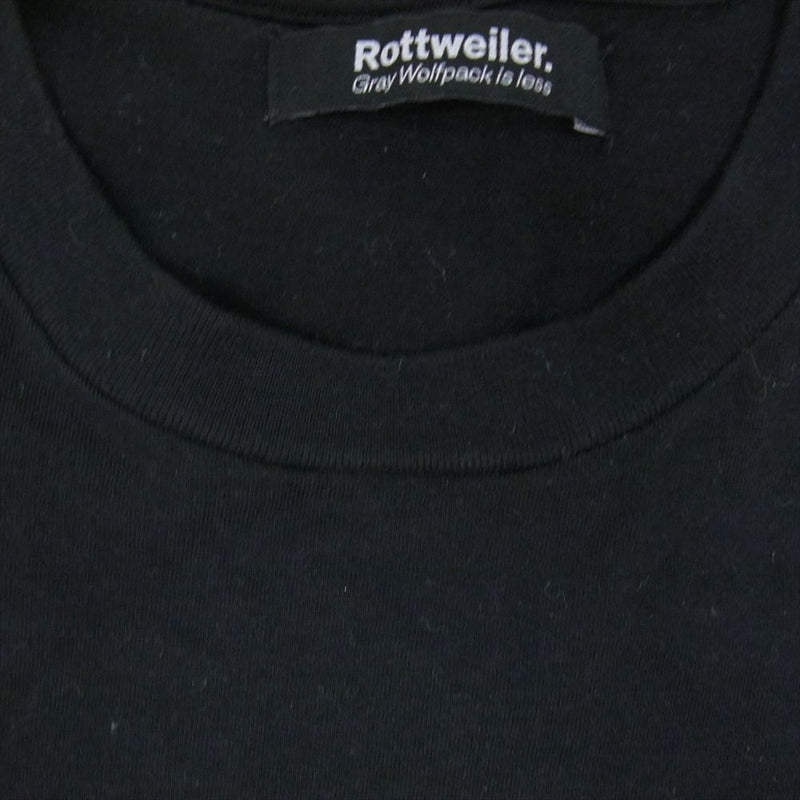 ROTTWEILER ロットワイラー RW22SS0626 BLACK DOGS ロゴプリント ノースリーブ Tシャツ カットソー タンクトップ ブラック系 M【中古】