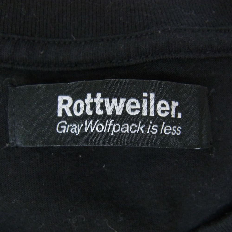 ROTTWEILER ロットワイラー RW22SS0626 BLACK DOGS ロゴプリント ノースリーブ Tシャツ カットソー タンクトップ ブラック系 M【中古】