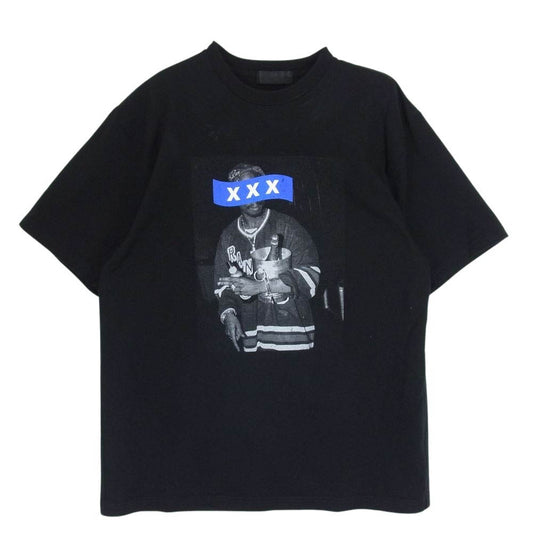 GOD SELECTION XXX ゴッドセレクション GX-S21-ST-11 GX-S21-ST-11 プリント Tシャツ ブラック系 L【中古】