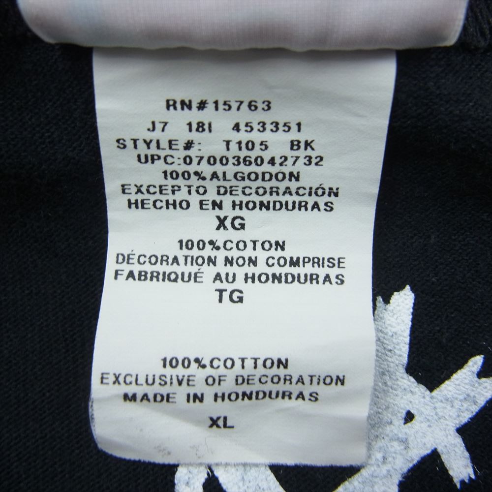 Champion チャンピオン CORVETTE I Don’t Wanna Lose You フロントプリント クルーネック 半袖 Tシャツ ブラック系 XL【中古】