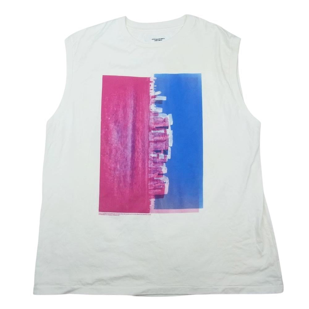 ジョンメゾンスミス ジェーンスミス アーティストプリント ノースリーブ カットソー Tシャツ ホワイト系 XL【中古】
