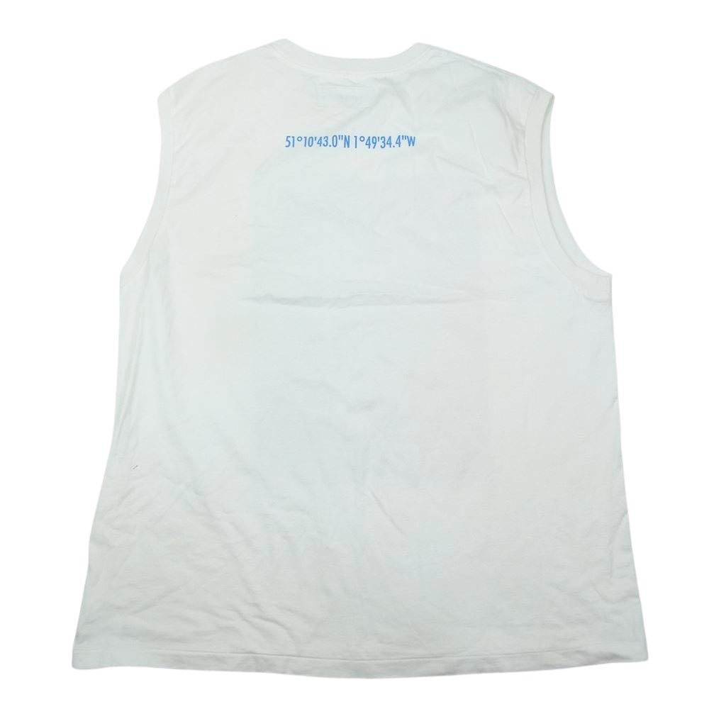 ジョンメゾンスミス ジェーンスミス アーティストプリント ノースリーブ カットソー Tシャツ ホワイト系 XL【中古】