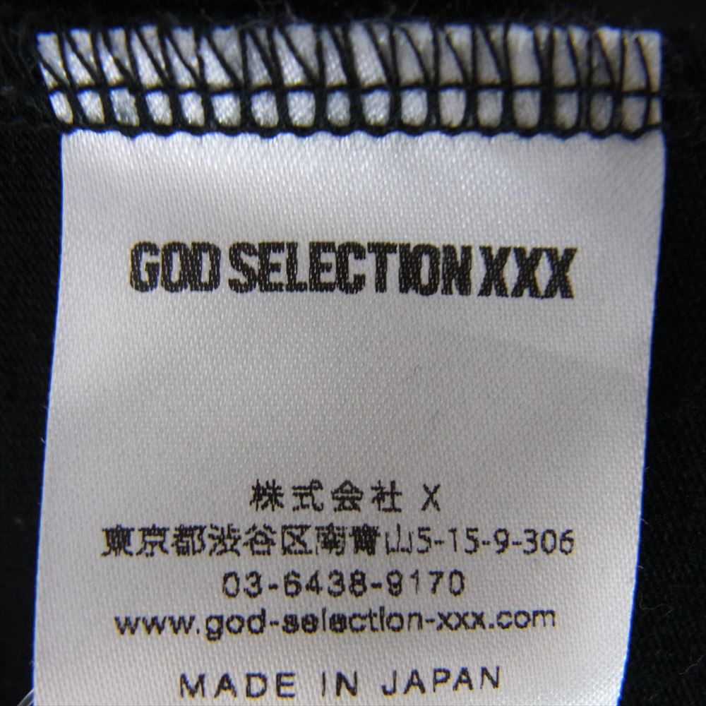 GOD SELECTION XXX ゴッドセレクション × ONE PIECE ワンピース エース プリント 半袖 Tシャツ ブラック系 L【中古】