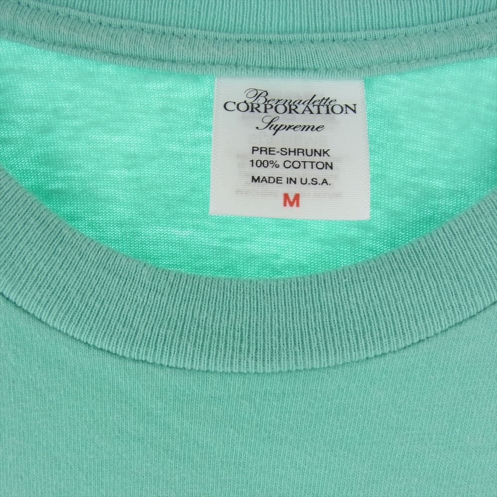 Supreme シュプリーム 23SS Bernadette Corporation Fuck Tee バーナデット コーポレーション ファック Tシャツ エメラルドグリーン系 M【中古】