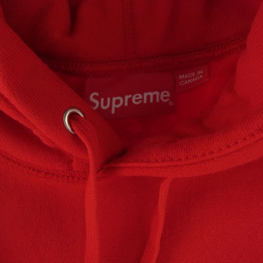 Supreme シュプリーム 21SS Small Box Hooded Sweatshirt スモールボックスロゴ フーデッド スウェットシャツ パーカー レッド系 L【美品】【中古】