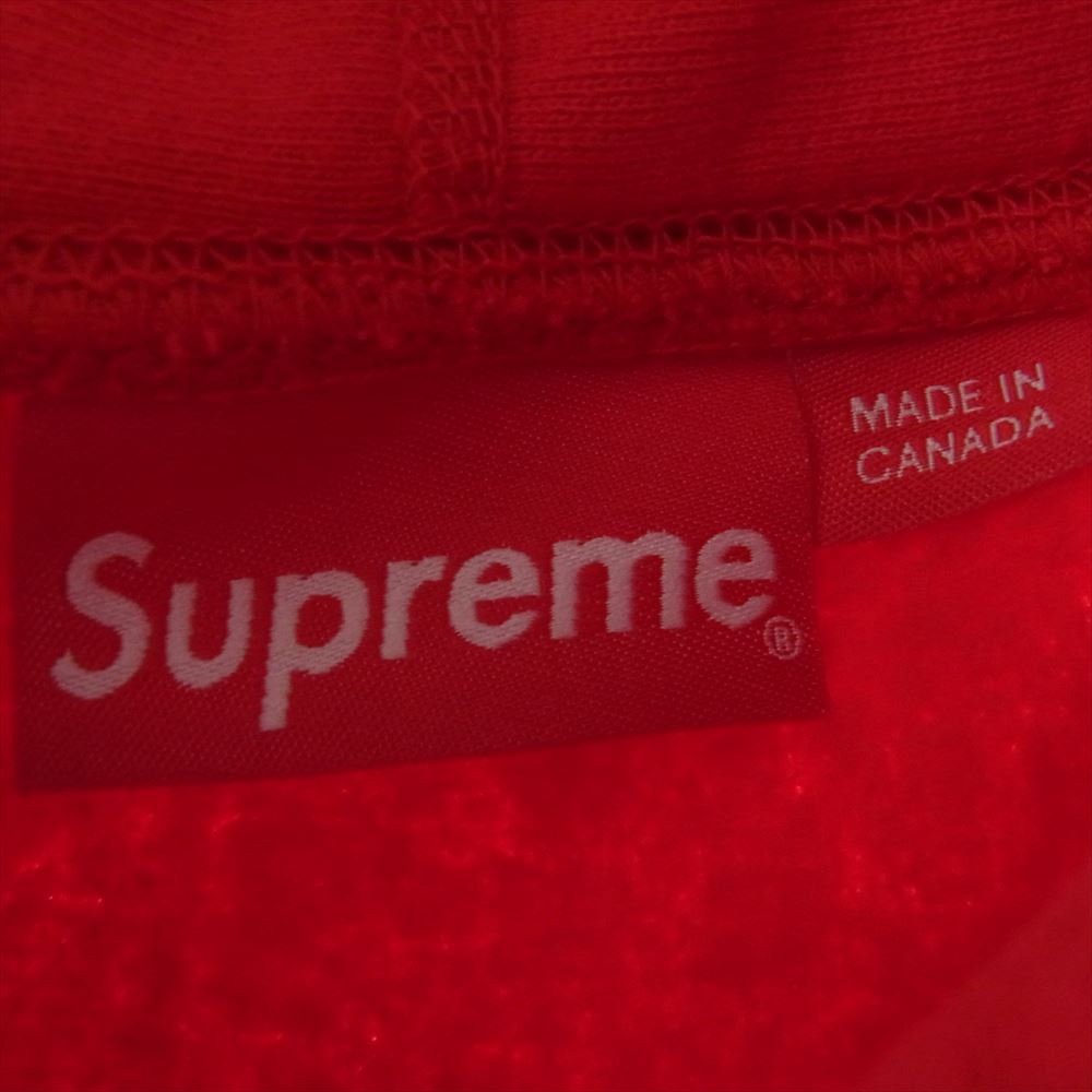 Supreme シュプリーム 21SS Small Box Hooded Sweatshirt スモールボックスロゴ フーデッド スウェットシャツ パーカー レッド系 L【美品】【中古】