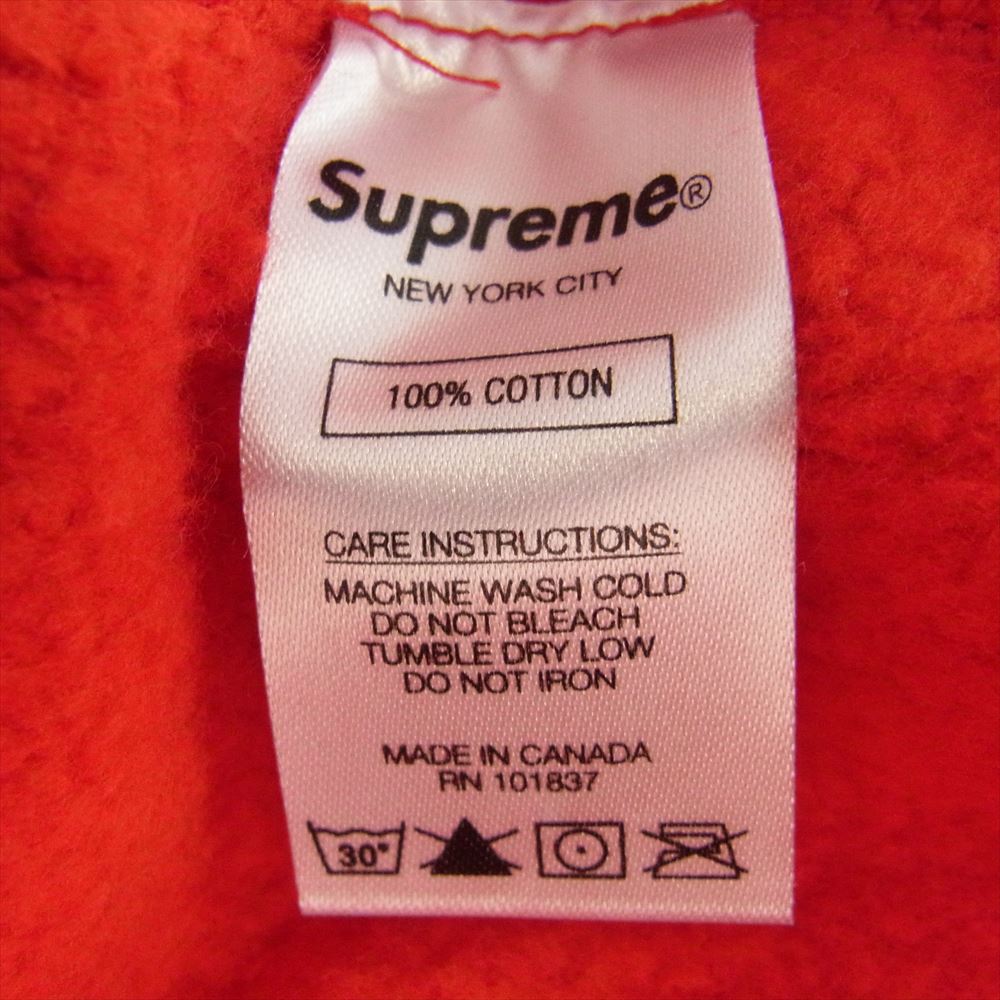 Supreme シュプリーム 21SS Small Box Hooded Sweatshirt スモールボックスロゴ フーデッド スウェットシャツ パーカー レッド系 L【美品】【中古】