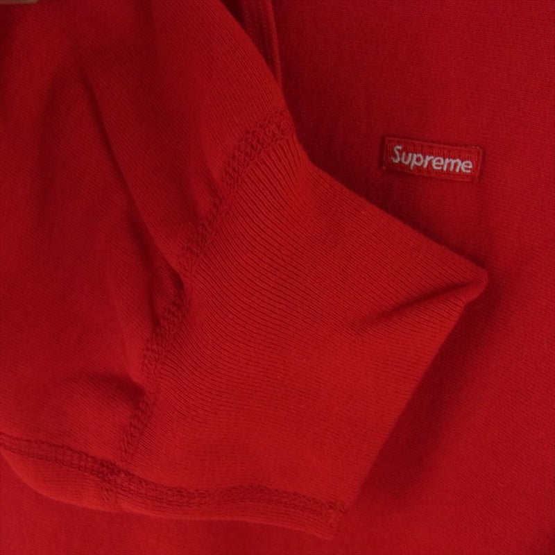 Supreme シュプリーム 21SS Small Box Hooded Sweatshirt スモールボックスロゴ フーデッド スウェットシャツ パーカー レッド系 L【美品】【中古】