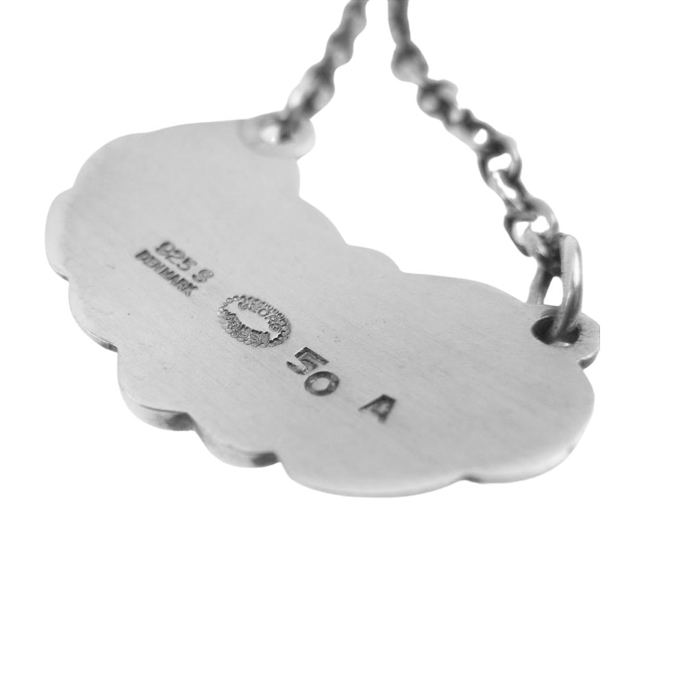 Georg Jensen ジョージジェンセン 50A リーフ Tバー チェーン ネックレス シルバー系【中古】