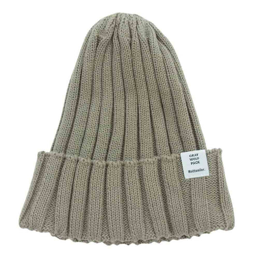 ROTTWEILER ロットワイラー  Knit Cap ニット キャップ 帽子　 ベージュ系 L ONESIZE【中古】