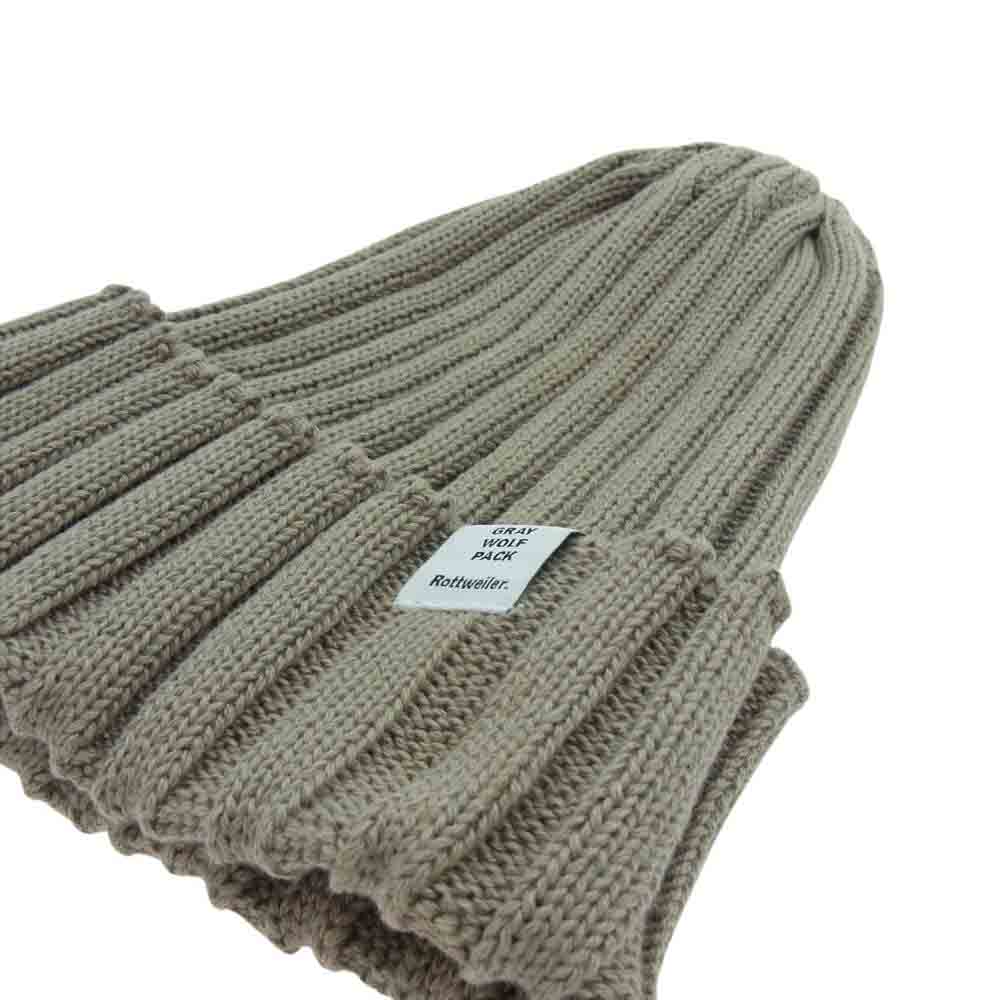 ROTTWEILER ロットワイラー  Knit Cap ニット キャップ 帽子　 ベージュ系 L ONESIZE【中古】