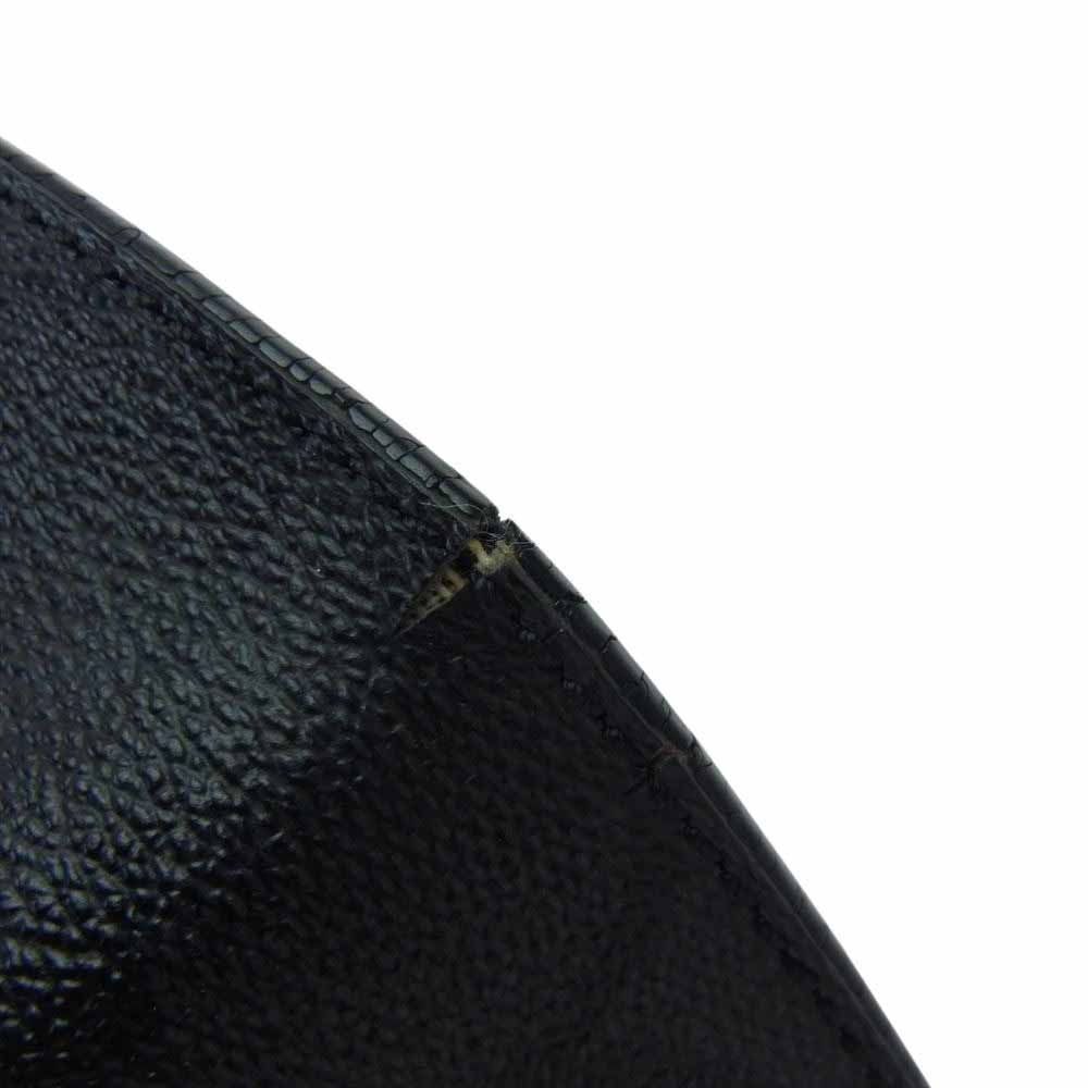 COACH コーチ Wide Harness Cut Toe ワイド ハーネス カット トゥ シグネチャー レザー ベルト  ブラック系【中古】