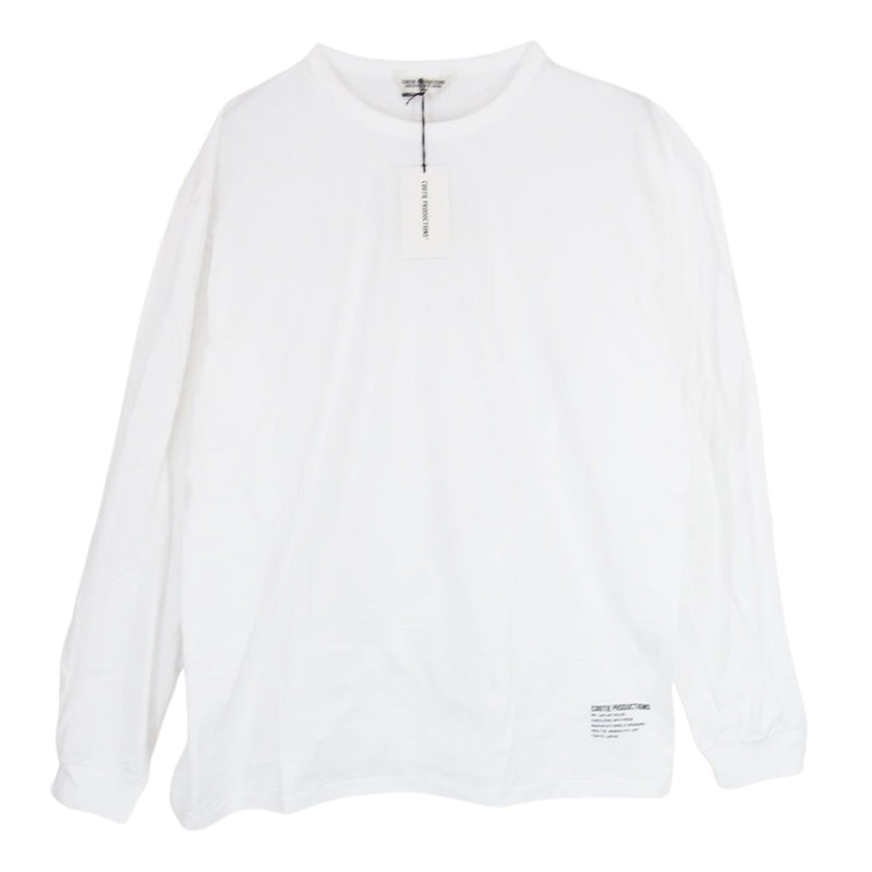 COOTIE クーティー 21AW CTE-21A301 Supima Relax Fit スピーマ リラックス フィット 長袖 Tシャツ カットソー ホワイト系 L【中古】