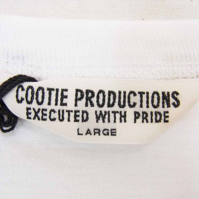 COOTIE クーティー 21AW CTE-21A301 Supima Relax Fit スピーマ リラックス フィット 長袖 Tシャツ カットソー ホワイト系 L【中古】