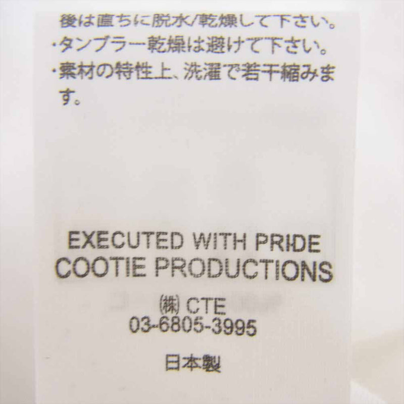 COOTIE クーティー 21AW CTE-21A301 Supima Relax Fit スピーマ リラックス フィット 長袖 Tシャツ カットソー ホワイト系 L【中古】