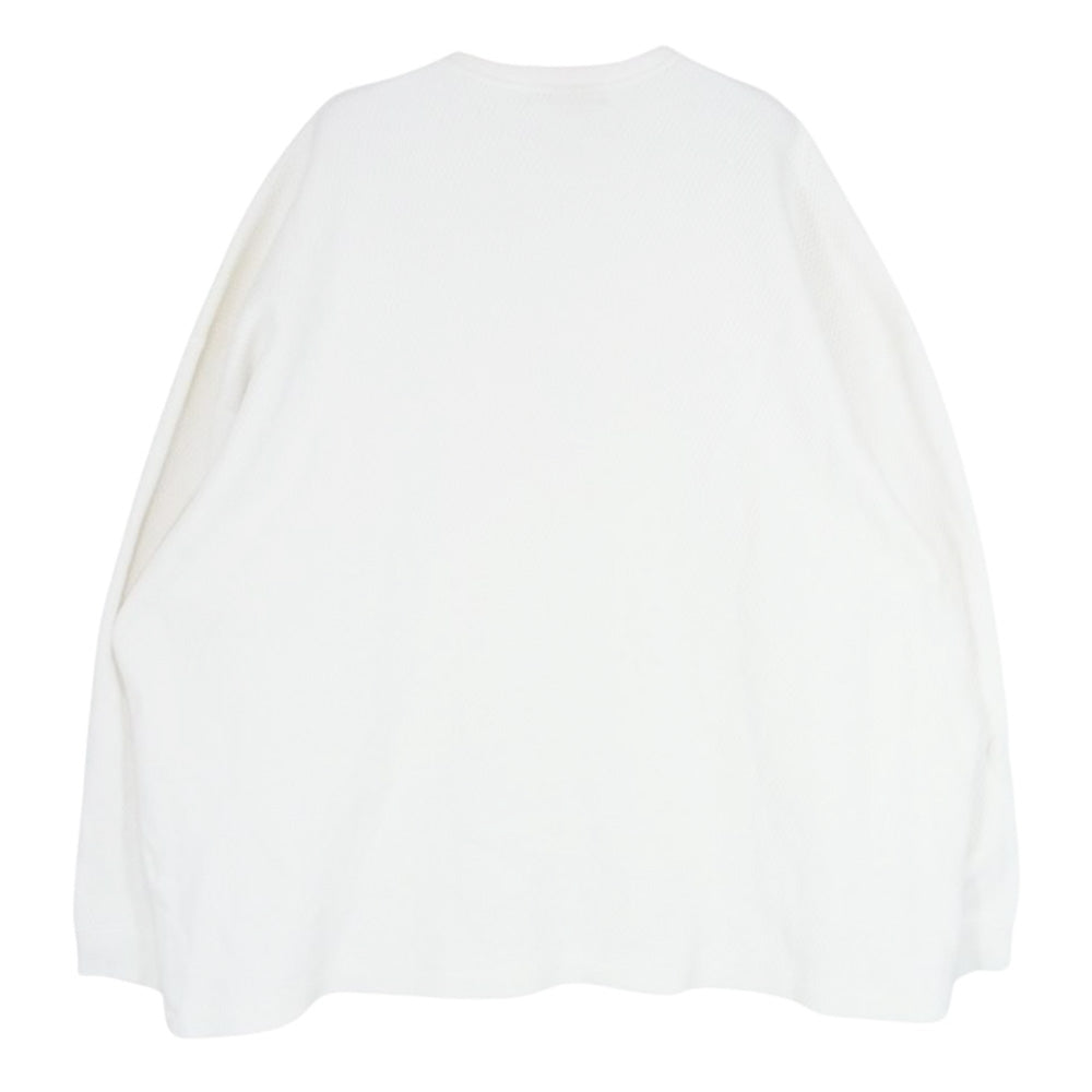 COOTIE クーティー Heavy Waffle Crewneck Sweatshirt ヘビー ワッフル スウェット トレーナー ホワイト系 M【中古】