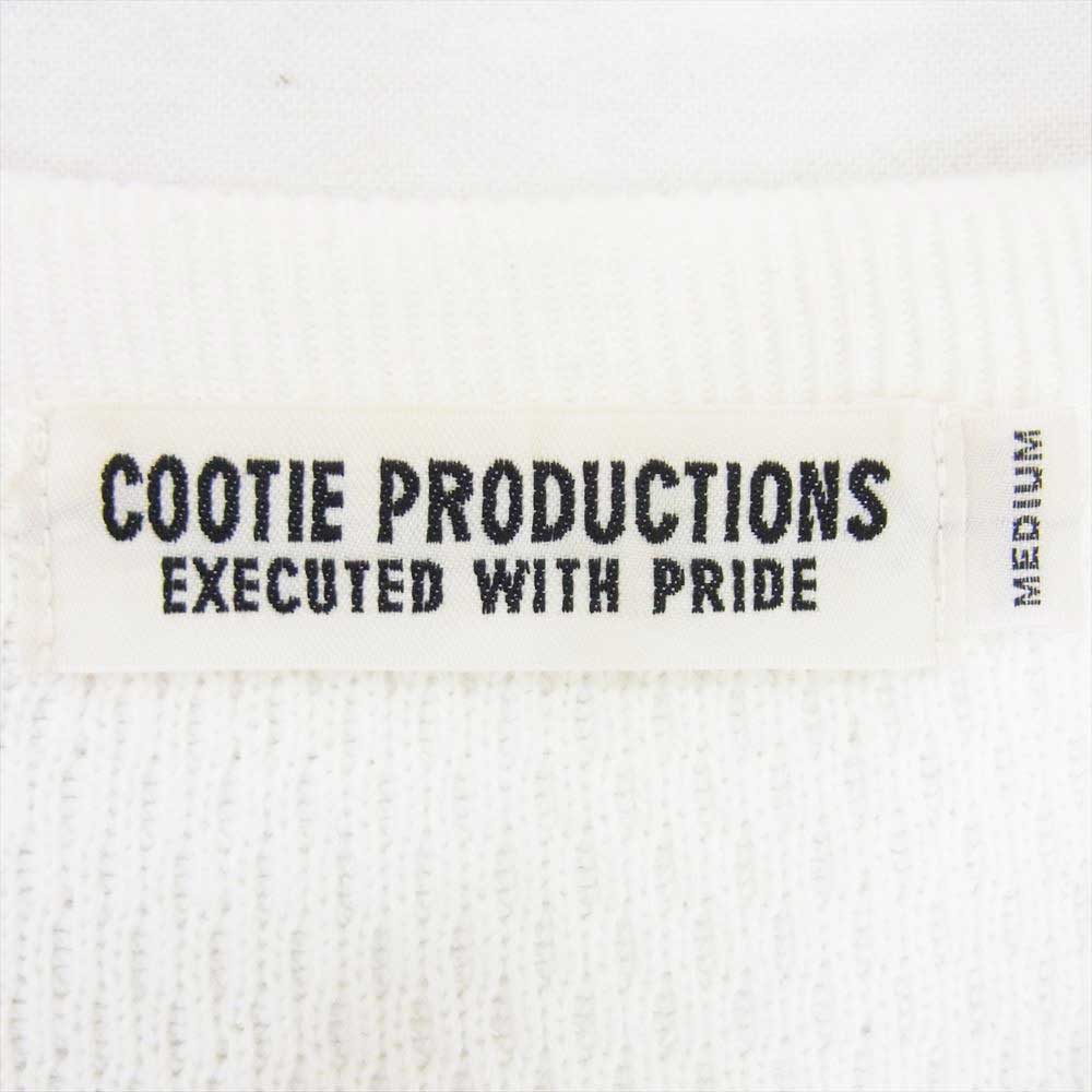 COOTIE クーティー Heavy Waffle Crewneck Sweatshirt ヘビー ワッフル スウェット トレーナー ホワイト系 M【中古】