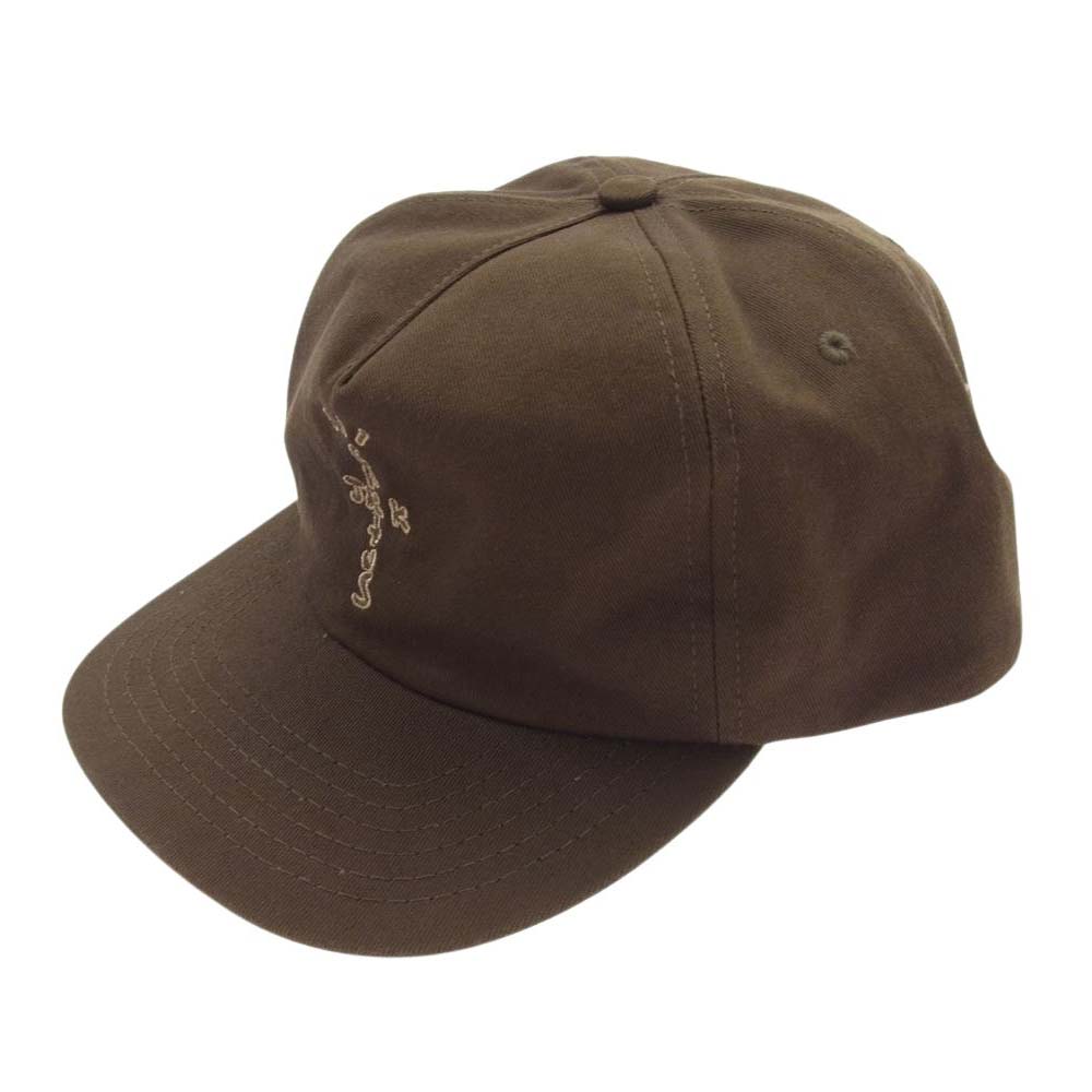 カクタスジャック USA製 Travis Scott トラヴィススコット ロゴ ベースボールキャップ ブラウン系【中古】