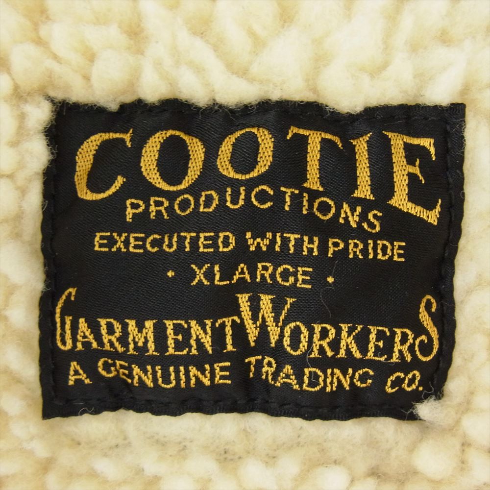 COOTIE クーティー 裏ボア デニム ジャケット ブルゾン インディゴブルー系 XL【中古】