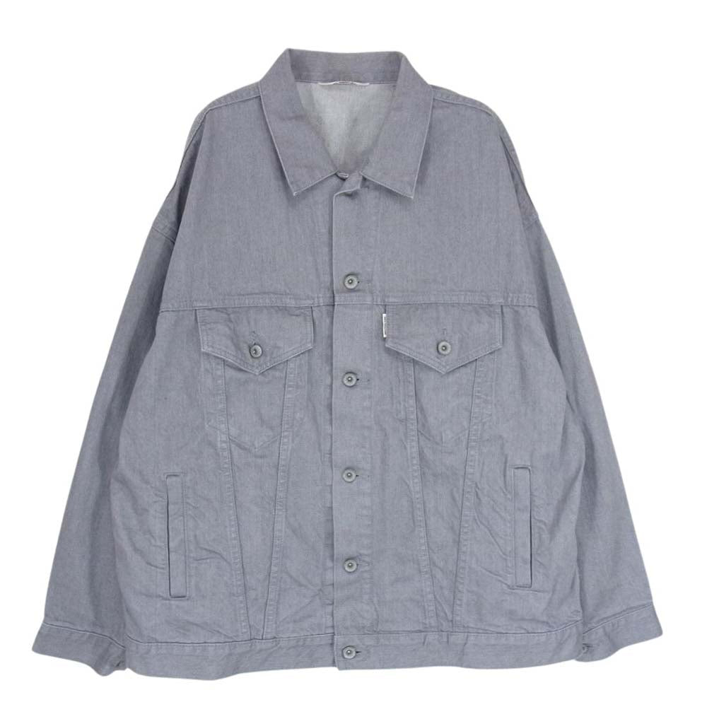 COOTIE クーティー Raza Denim Jacket 12ozオリジナルデニム オーバーサイズ デニムジャケット グレー系 XL【中古】