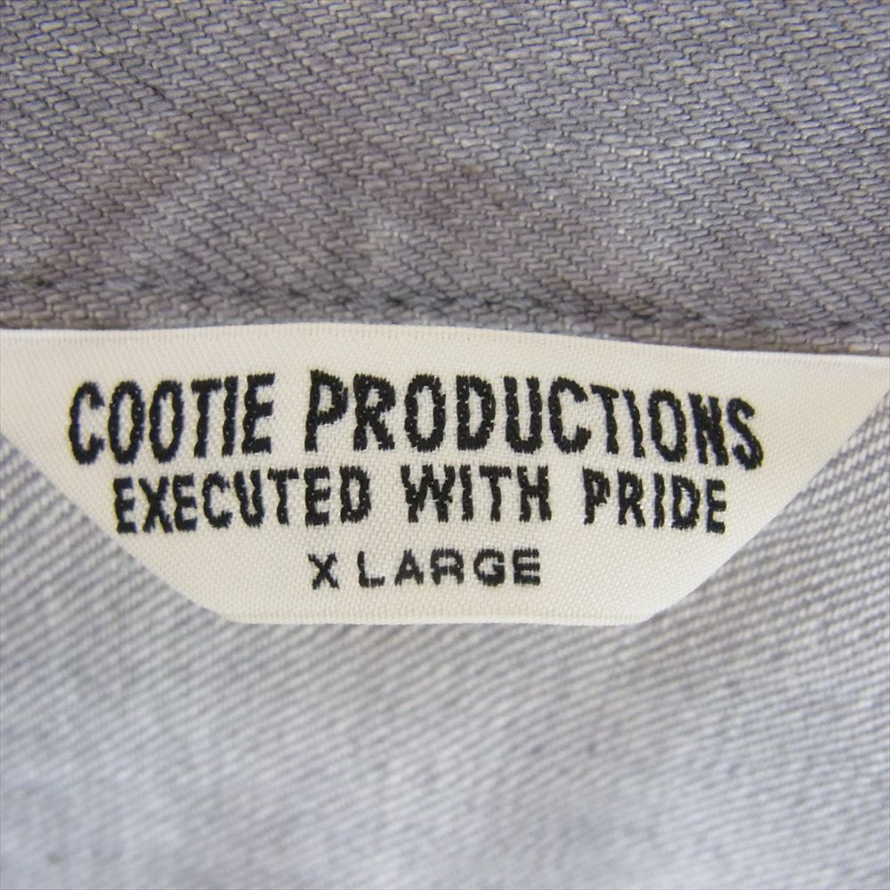 COOTIE クーティー Raza Denim Jacket 12ozオリジナルデニム オーバーサイズ デニムジャケット グレー系 XL【中古】