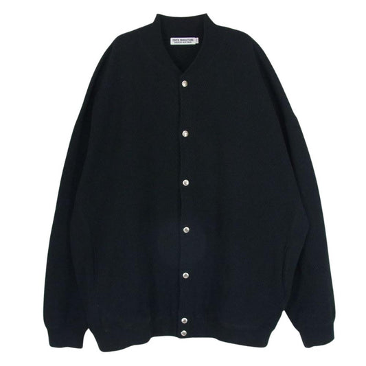 COOTIE クーティー 20AW Heavy Waffle Snap Cardigan ワッフル スナップ 長袖 カーディガン ブラック系 L【中古】