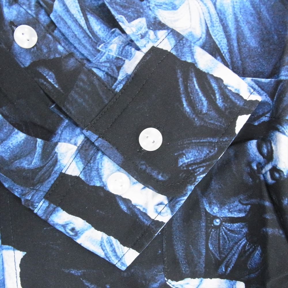 エムエスエムエル M1-02C5-SL01 ART GRAPHIC LONG SLEEVE SHIRT アート グラフィック ロングスリーブ 長袖 シャツ ブルー系 XL【極上美品】【中古】
