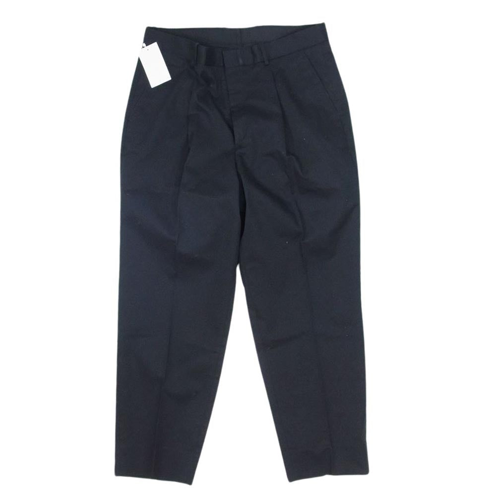 UNITED ARROWS ユナイテッドアローズ 1214-199-8842 マイクロPCH チノ 1プリーツ テーパード パンツ ブラック系 XL【中古】