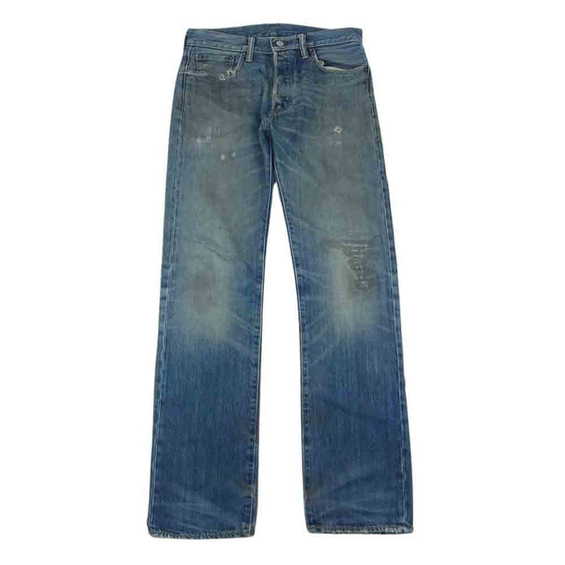 Levi's リーバイス 00501-1370 クラッシュ加工 501 デニム パンツ ジーンズ インディゴブルー系 W29【中古】