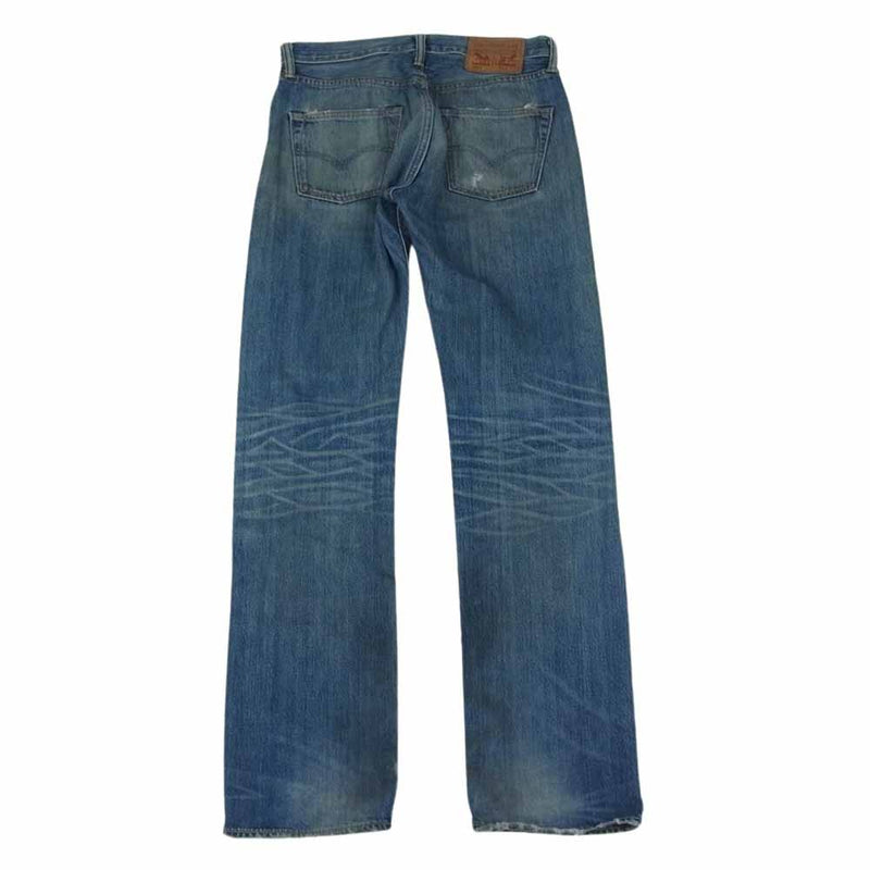 Levi's リーバイス 00501-1370 クラッシュ加工 501 デニム パンツ ジーンズ インディゴブルー系 W29【中古】