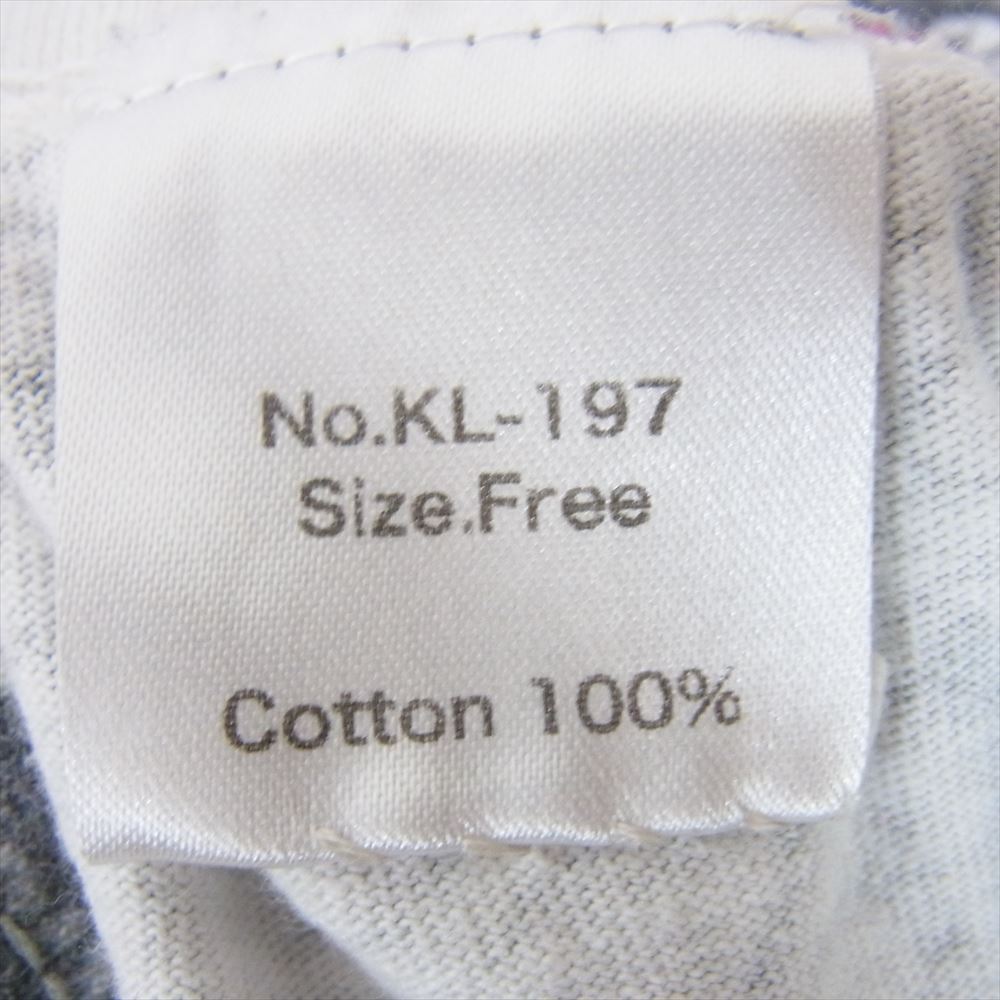 キディル KL-197 wolf 総柄 Ｔシャツ 半袖 グレー系 FREE【中古】