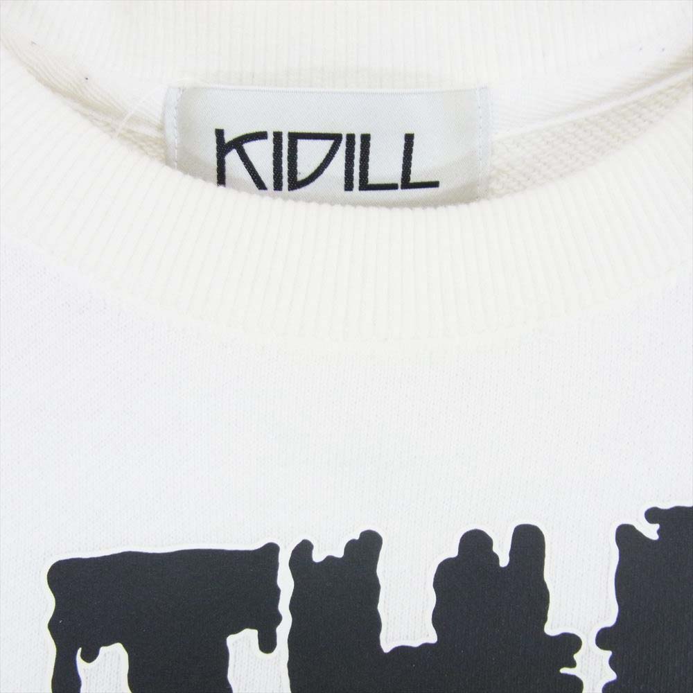 キディル 18AW KL299 THE DAMNED ダムド フォト プリント スウェット トレーナー ホワイト系 FREE【中古】