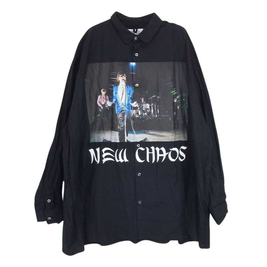 キディル KL248 LIMITED EDITON 50 デニスモリス グラフィック フォト オーバーサイズ ビッグ シャツ ブラック系 FREE【中古】