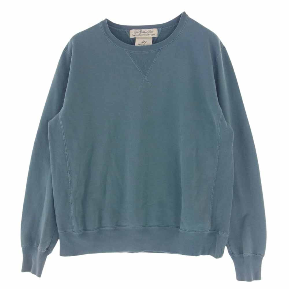 REMI RELIEF レミレリーフ ダメージ加工 スウェット トレーナー ブルー ライトグリーン系 M【中古】