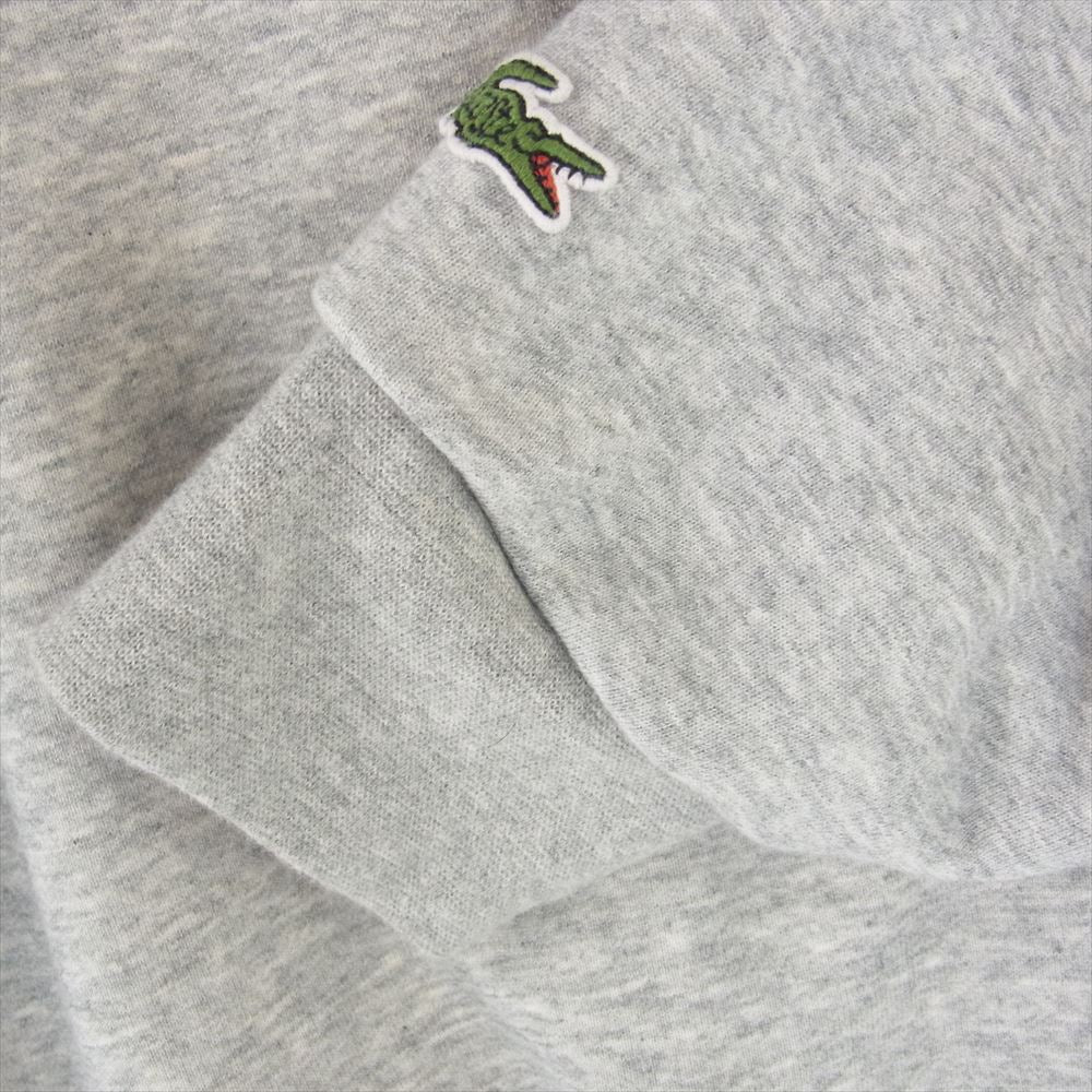 LACOSTE ラコステ SH706PL × BEAMS ビームス 別注 Big Croco Crew Sweat クルーネック スウェット グレー系 US:XS【中古】