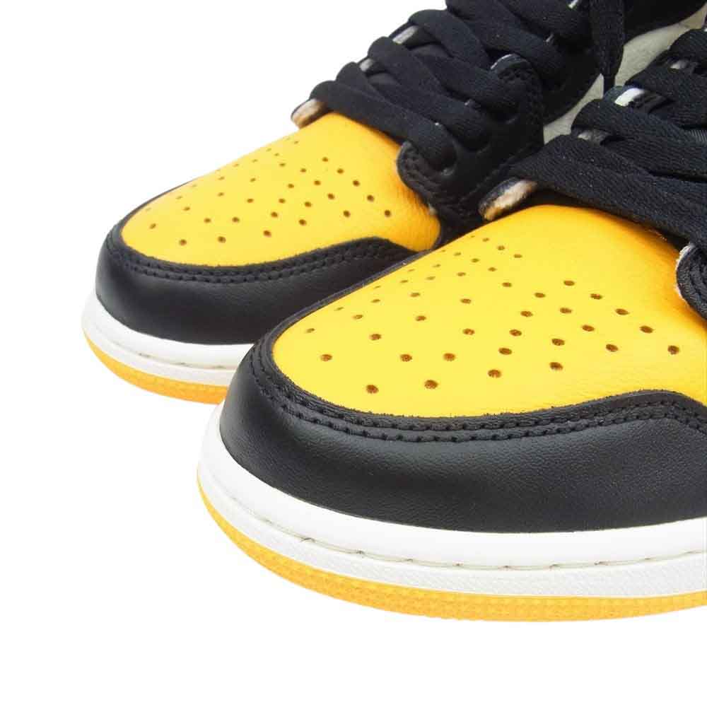 NIKE AIR JORDAN ナイキ ジョーダン 555088-711 Air Jordan 1 Retro High OG Taxi AJ1 エアジョーダン レトロ ハイ タクシー スニーカー ホワイト系 イエロー系 ブラック系 27cm【新古品】【未使用】【中古】