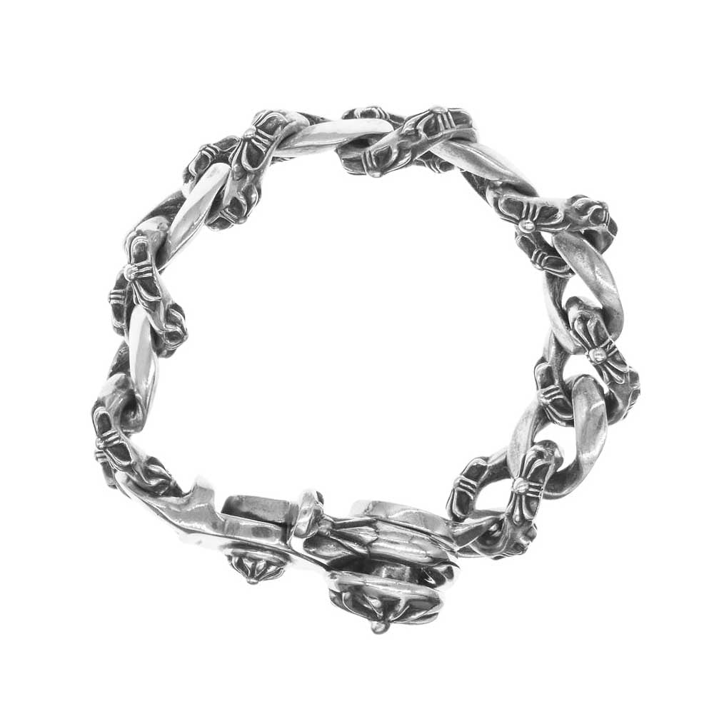 CHROME HEARTS クロムハーツ（原本無） 13リンク ファンシー リンク クリップ ブレスレット シルバー系【中古】