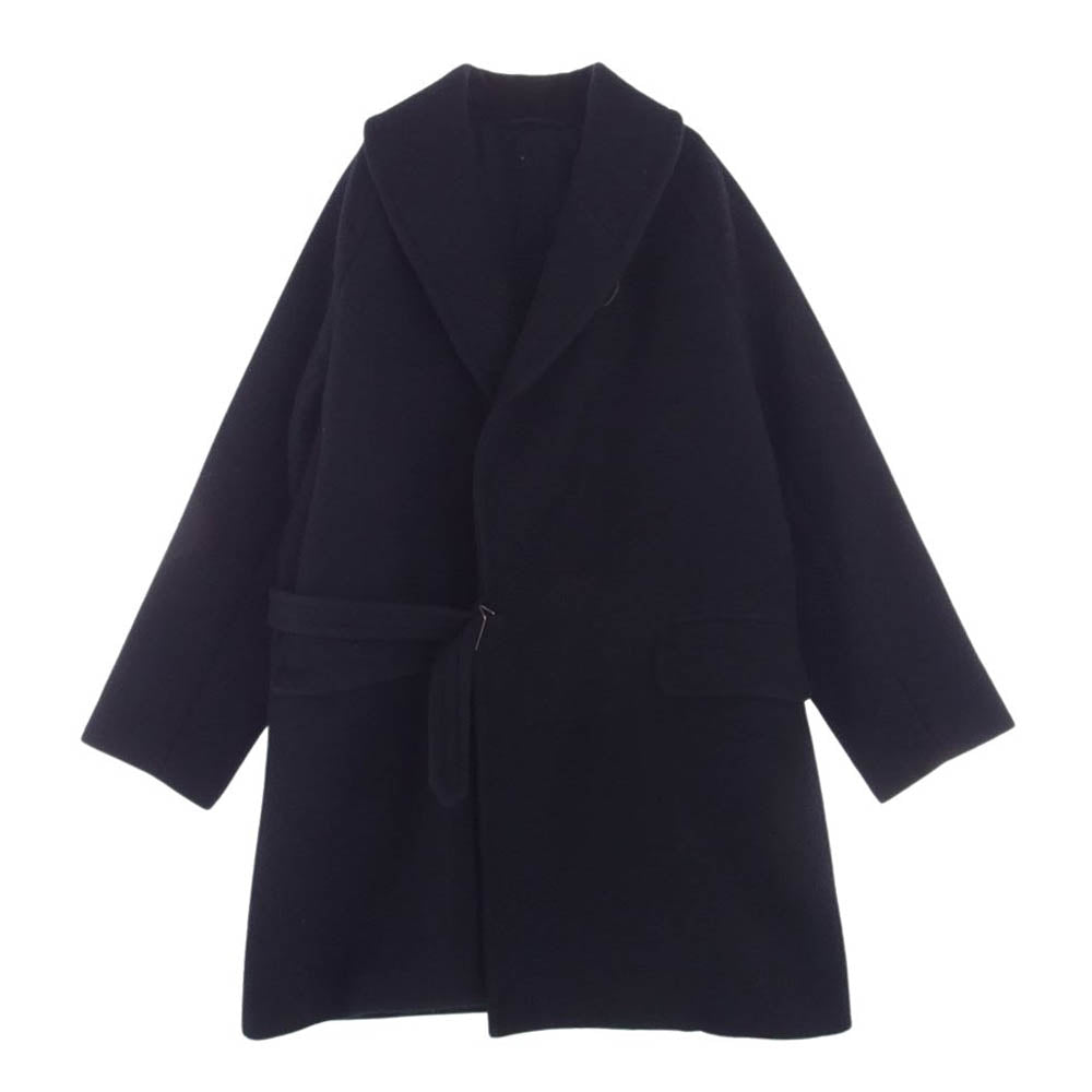 COMOLI コモリ 18AW N03-04007 ウール ショールカラー コート  ダークネイビー系 2【中古】
