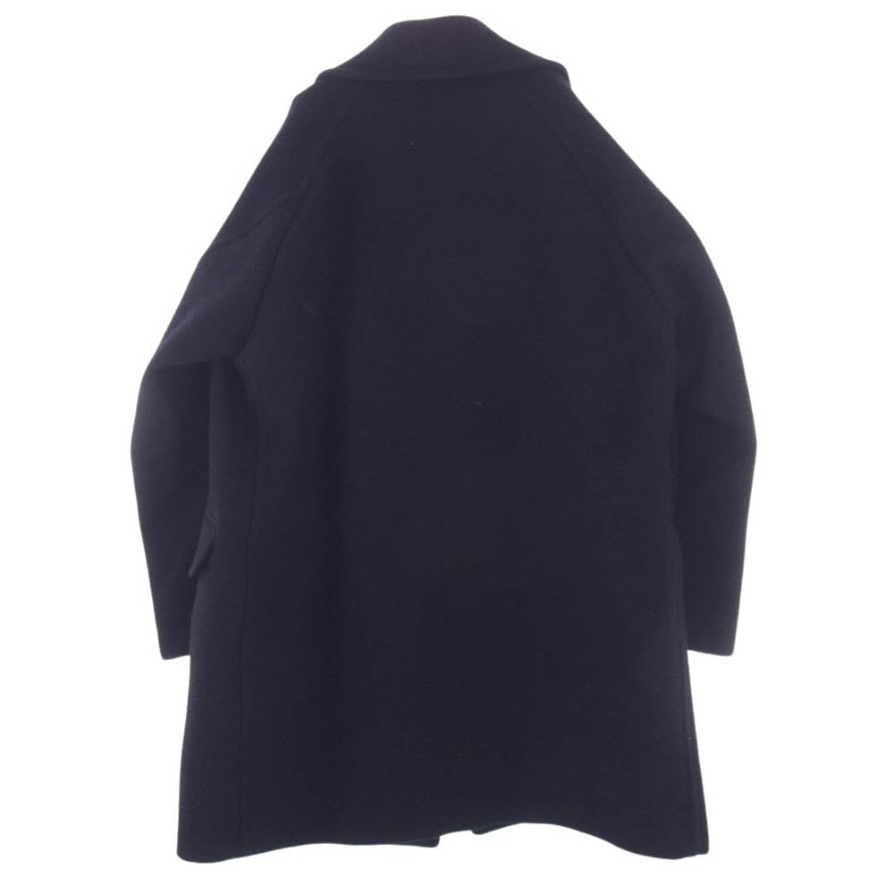 COMOLI コモリ 18AW N03-04007 ウール ショールカラー コート  ダークネイビー系 2【中古】