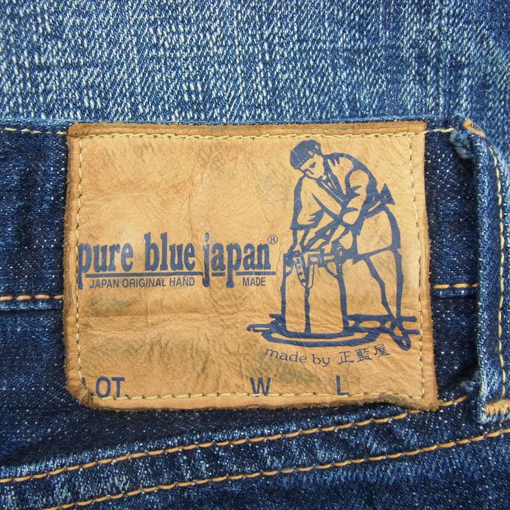 ピュアブルージャパン セルビッチ ボタンフライ ボタンフライ デニム パンツ ジーンズ インディゴブルー系 36【中古】