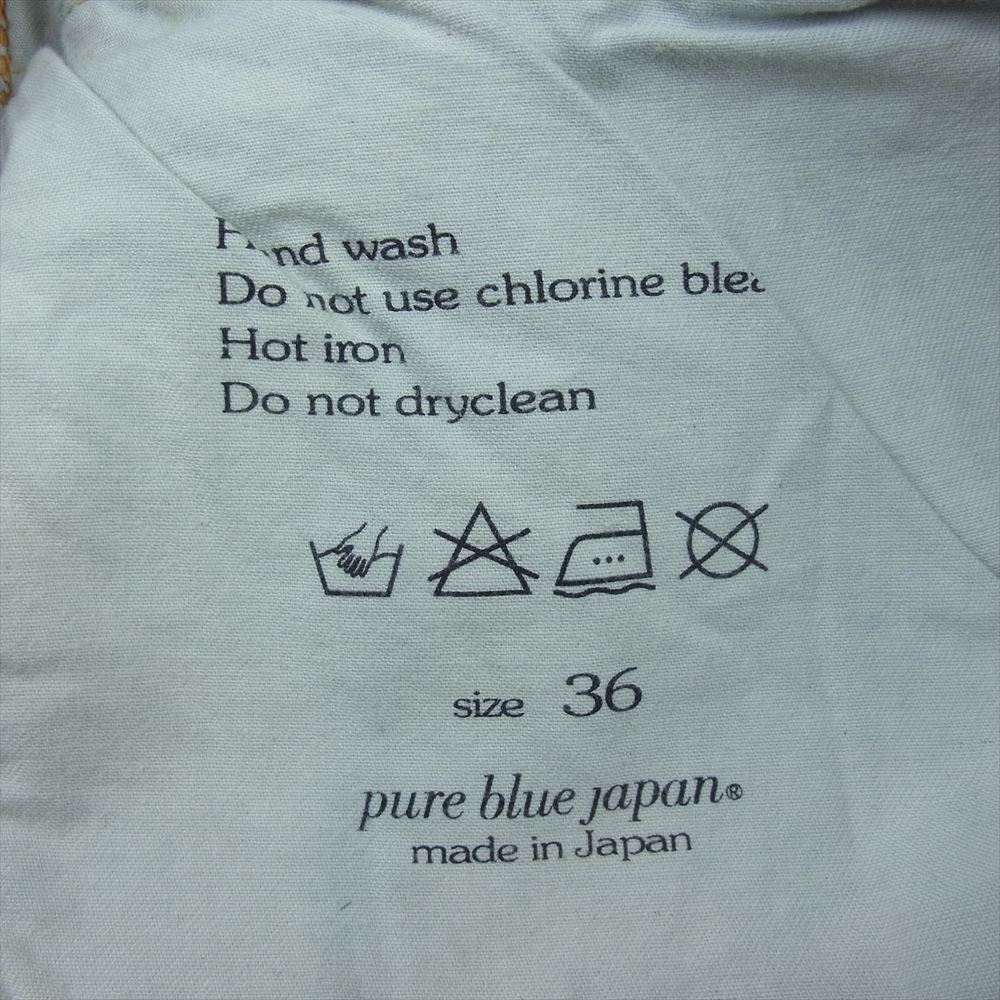 ピュアブルージャパン セルビッチ ボタンフライ ボタンフライ デニム パンツ ジーンズ インディゴブルー系 36【中古】