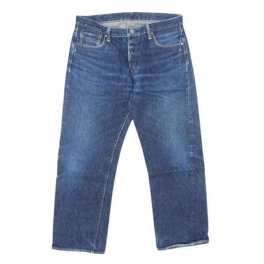 バーガスプラス セルビッチ ボタンフライ デニム パンツ ジーンズ インディゴブルー系 36【中古】